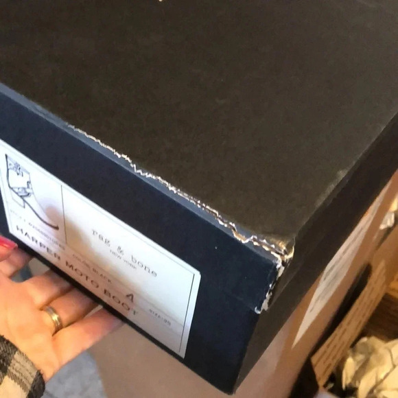 RAG & BONE HARPER MOTO LEATHER BOOT - Picture 9 of 14